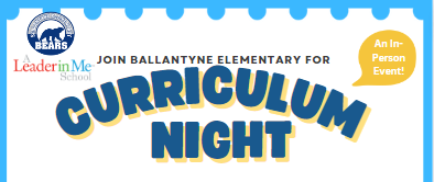  Curriculum Night!